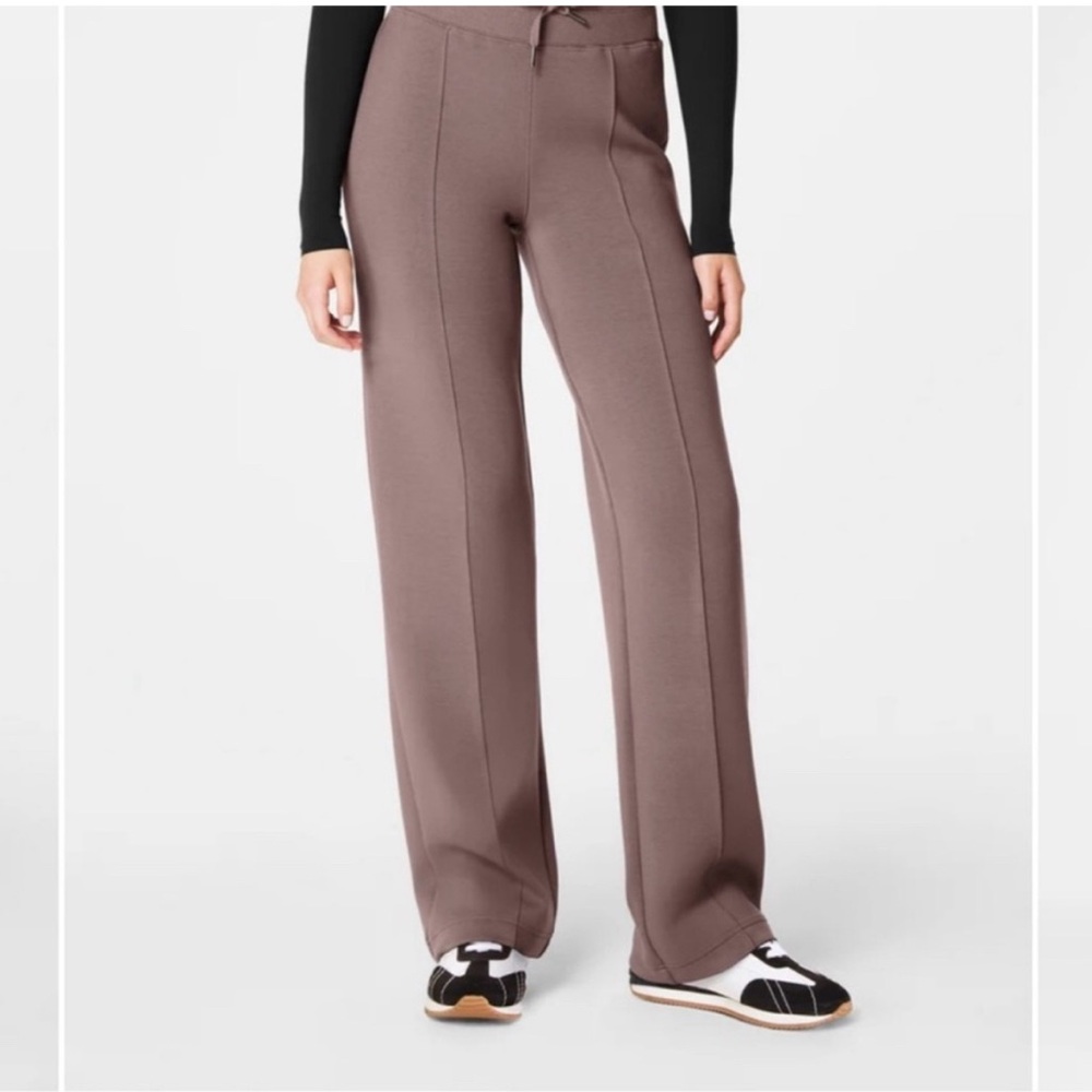 SPANX Taupe Straight Leg Pants